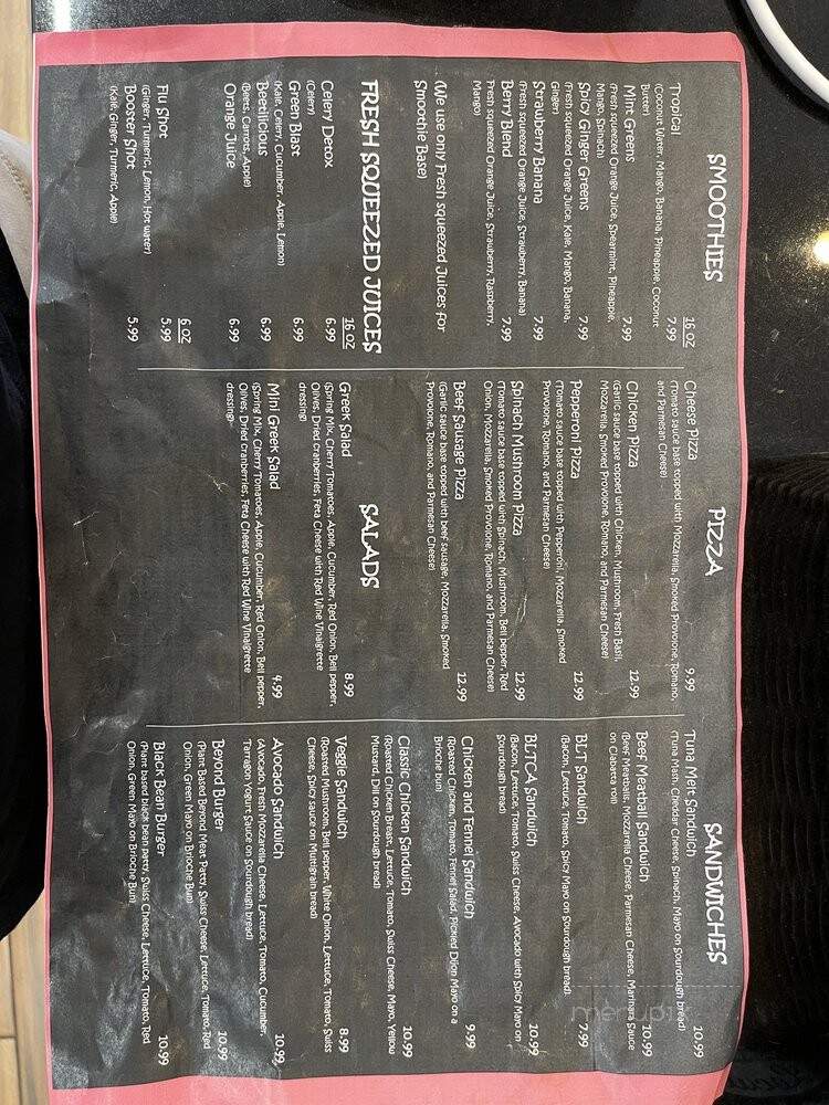 Nunu's Cafe - Oakland, CA menu_pic