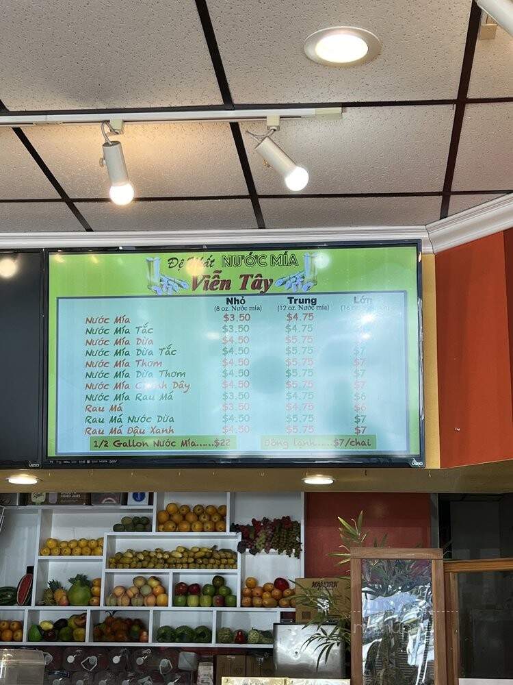 Nuoc Mia Vien Tay - Garden Grove, CA menu_pic