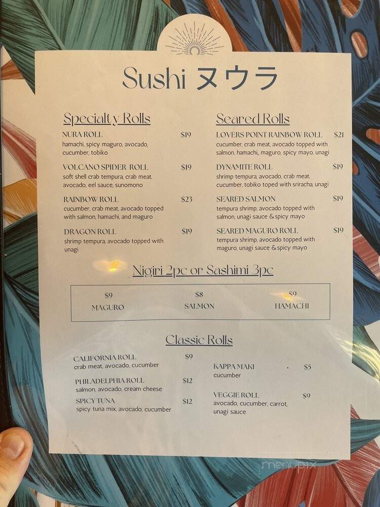 Nura Sushi & Island Grill - Pacific Grove, CA