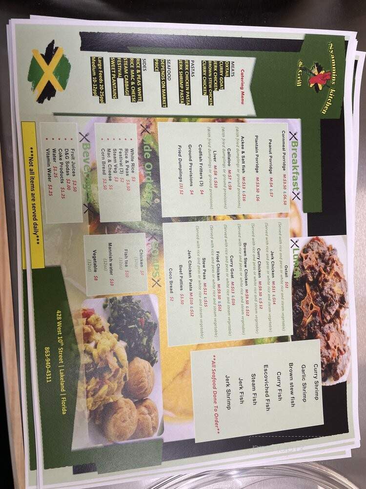 Nyammins Kitchen and Grill - Lakeland, FL menu_pic