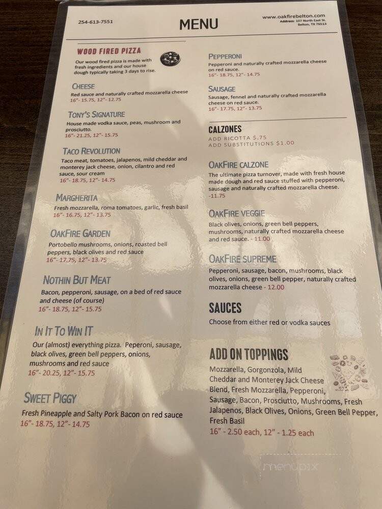 OakFire Pizza and Brewing - Belton, TX