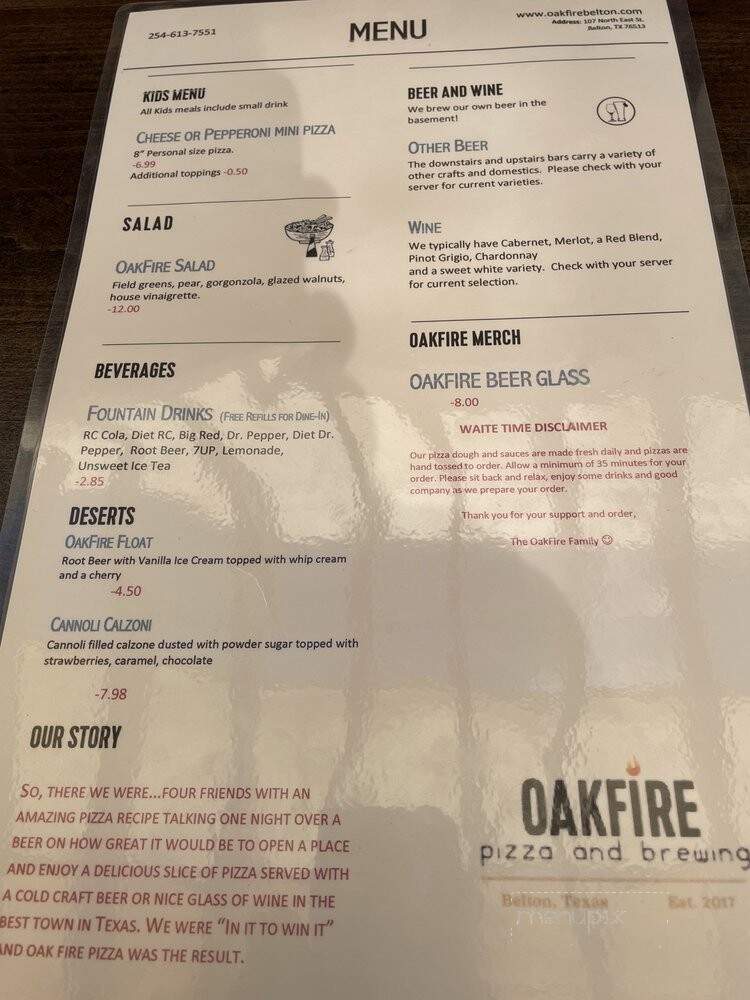 OakFire Pizza and Brewing - Belton, TX