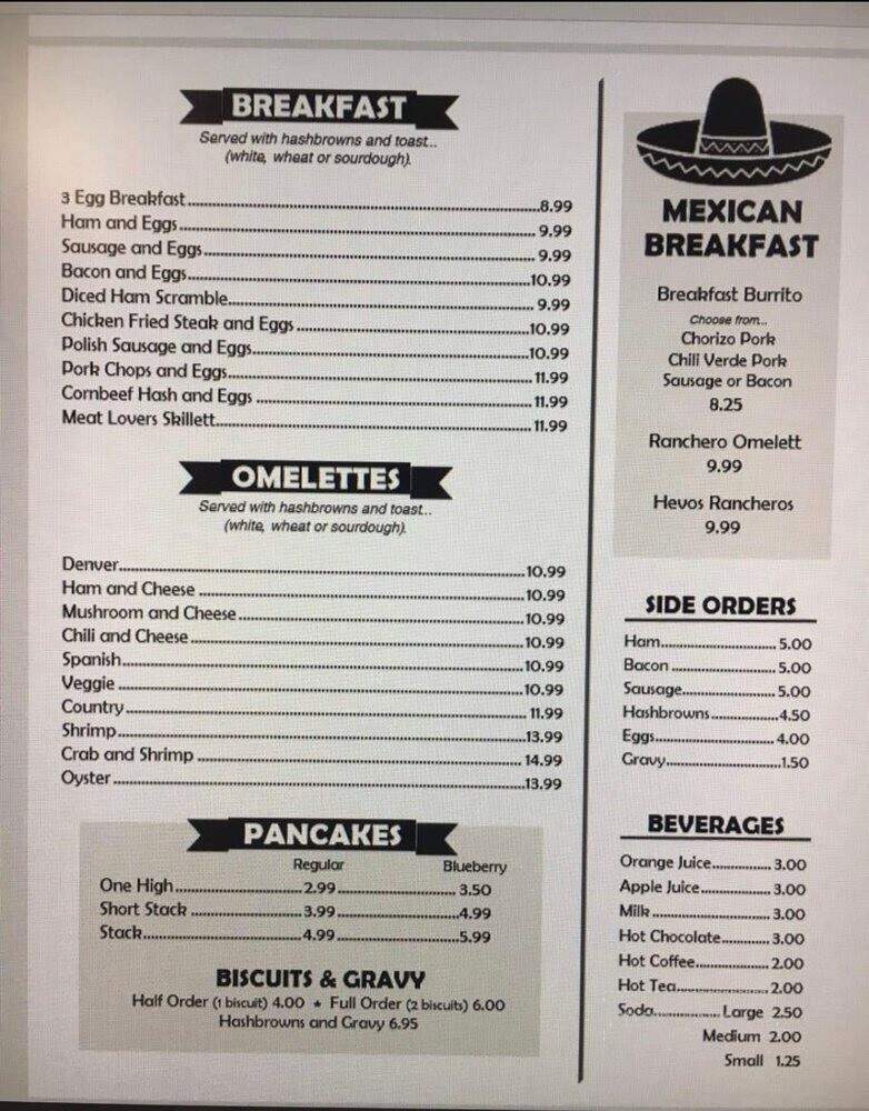 Ocean Air Taqueria & Eatery - Charleston, OR menu_pic