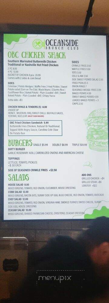Oceanside Brunch Club - Oceanside, NY menu_pic