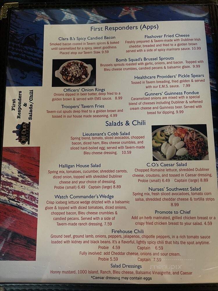 Off-Duty Tavern - Ocala, FL menu_pic