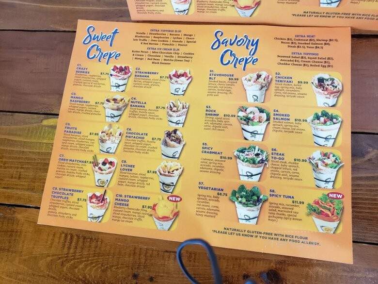 Oh crepe - Huntsville, AL menu_pic