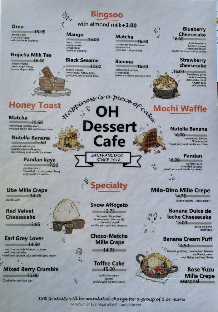 OH Dessert Cafe - San Francisco, CA