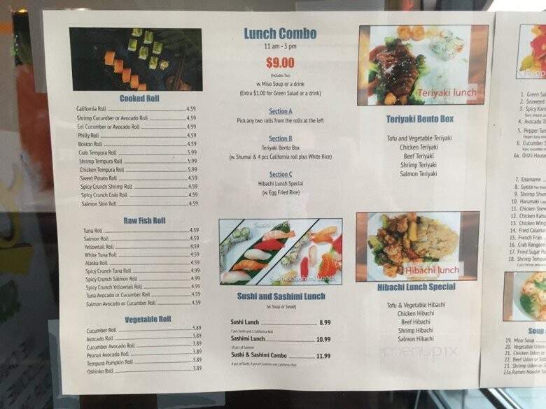 Oishi Sushi & Hibachi - Hagerstown, MD menu_pic