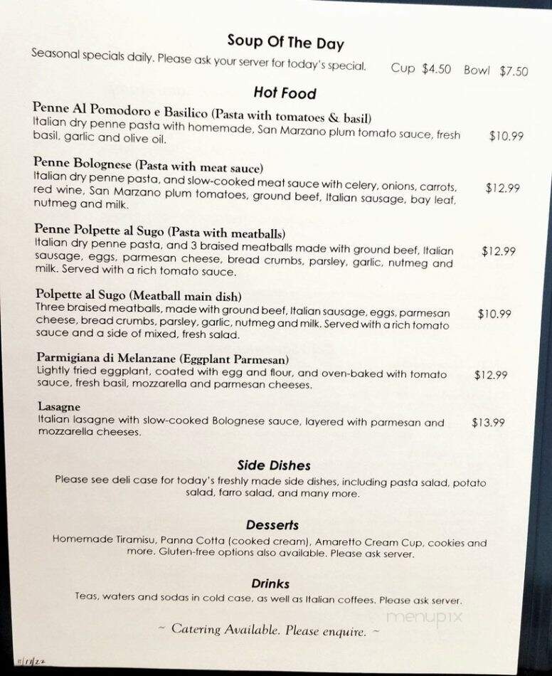Ojai Deli Cafe - Ojai, CA menu_pic