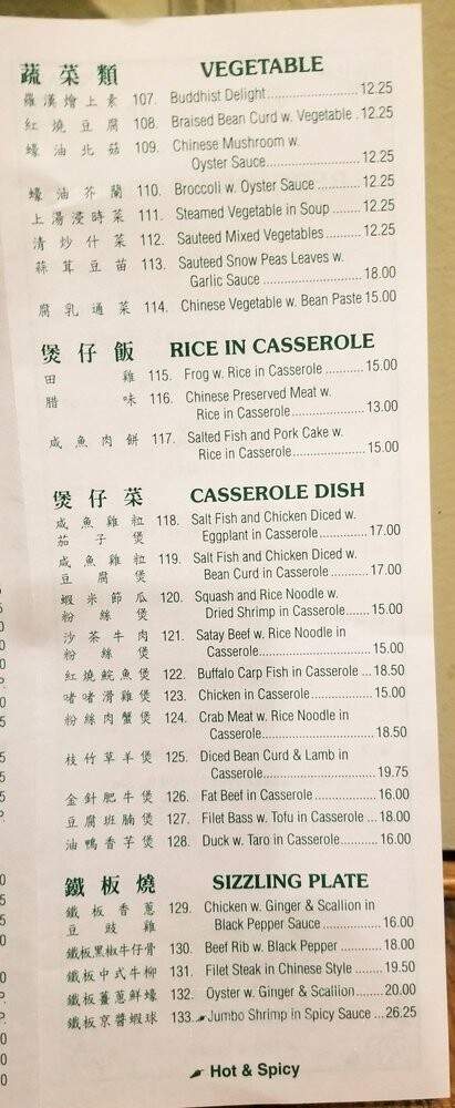 Ok 218 - New York, NY menu_pic