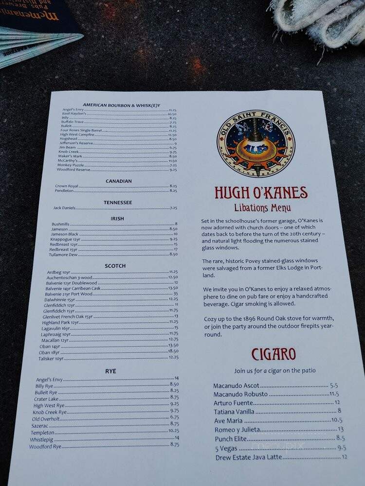 Okane - Bend, OR menu_pic
