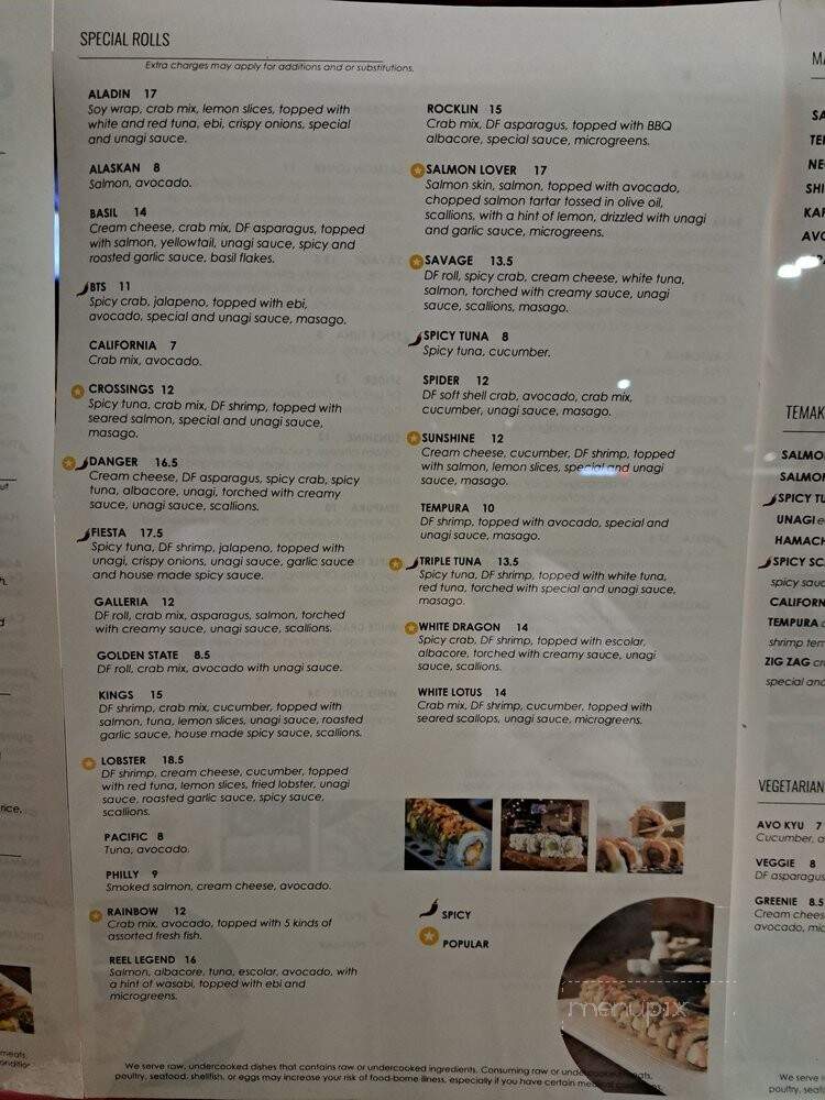 Oki Sushi - Rocklin, CA menu_pic