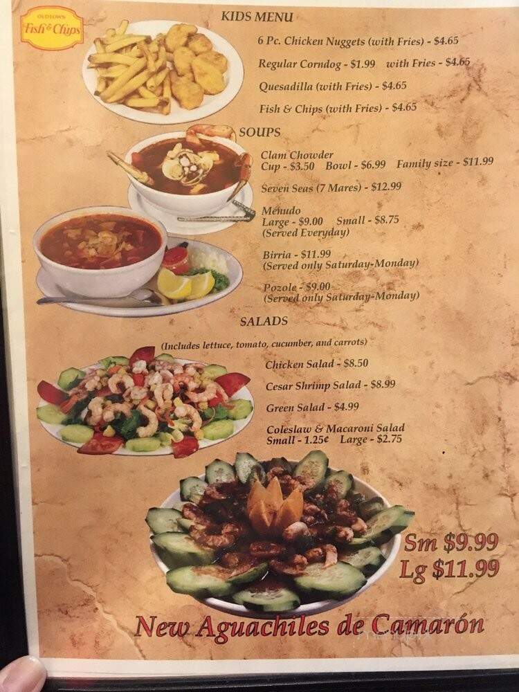 Old Town Fish and Chips - Salinas, CA menu_pic