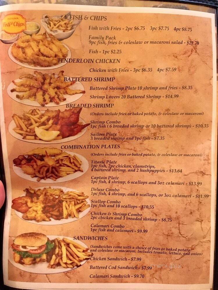 Old Town Fish and Chips - Salinas, CA menu_pic
