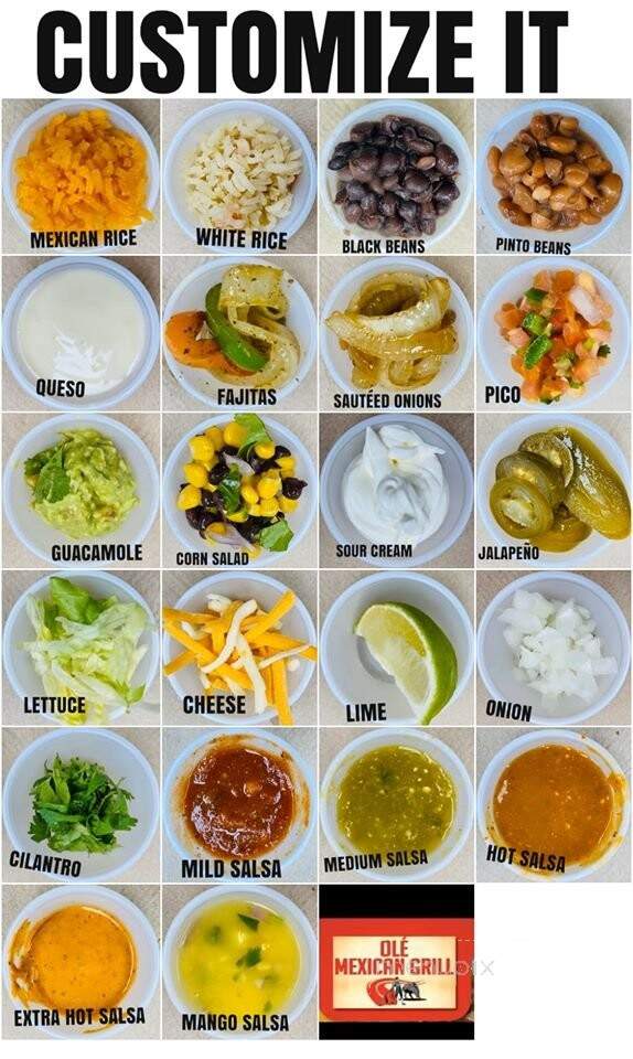 Ole Mexican Grill - Indianapolis, IN menu_pic