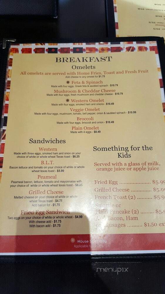 Grill One Restaurant - Toronto, ON menu_pic