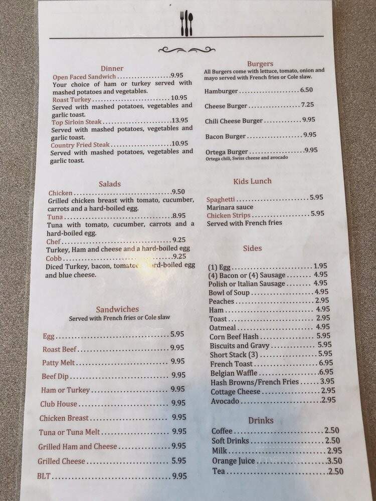 Olympic Coffee Shop - Sylmar, CA menu_pic
