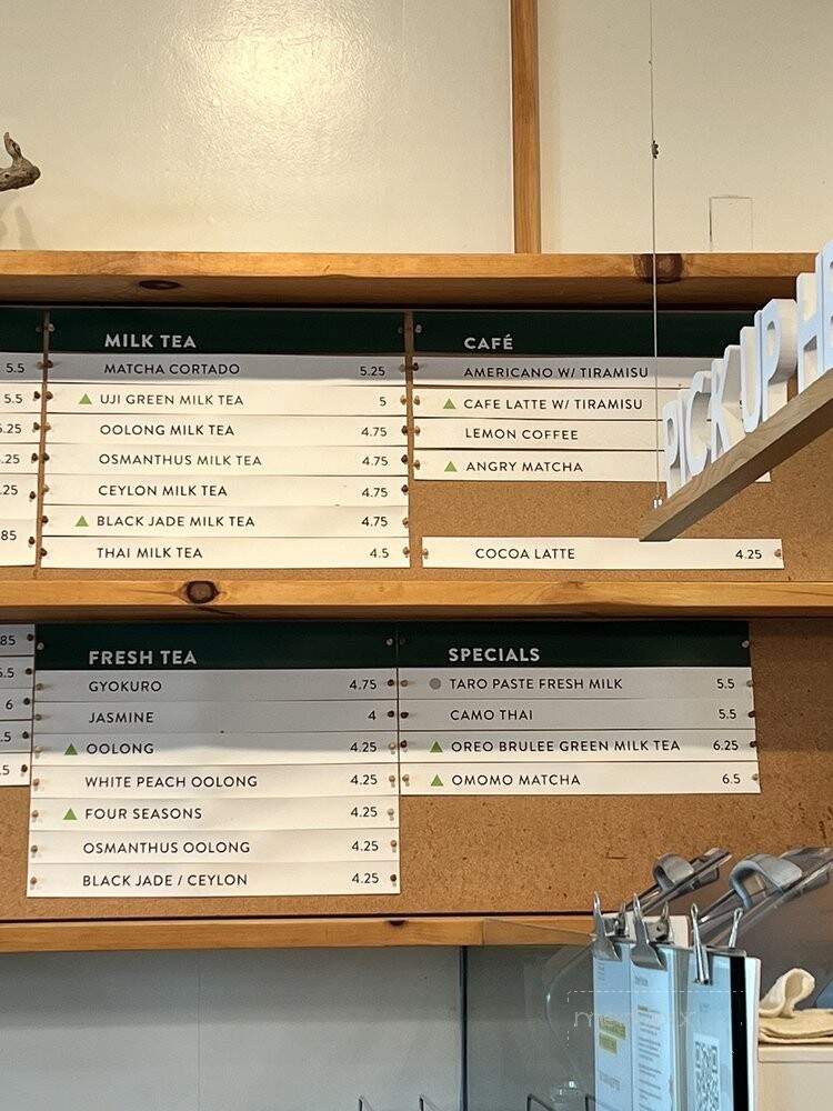 OMOMO Tea Shoppe - Irvine, CA menu_pic