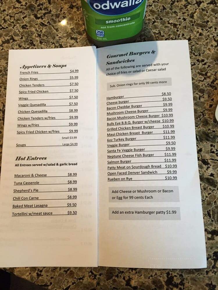 Only U Cafe - Vancouver, BC menu_pic