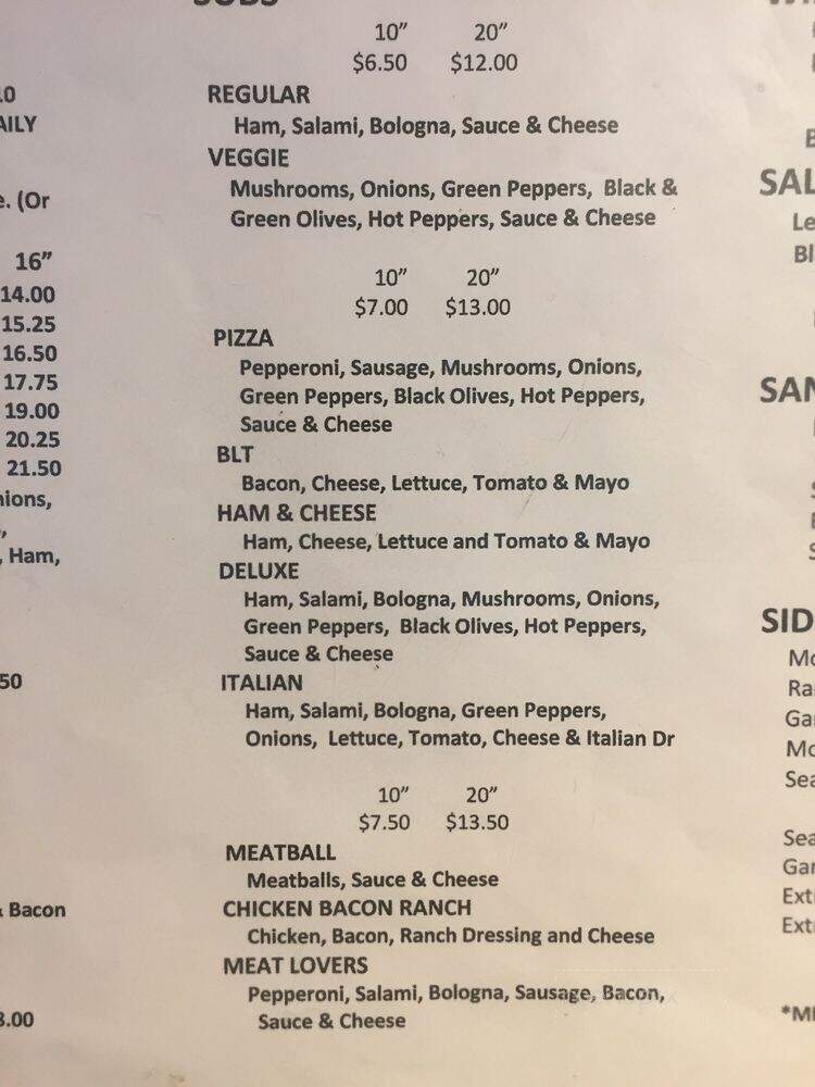 Open Door Cafe - Lucas, OH menu_pic
