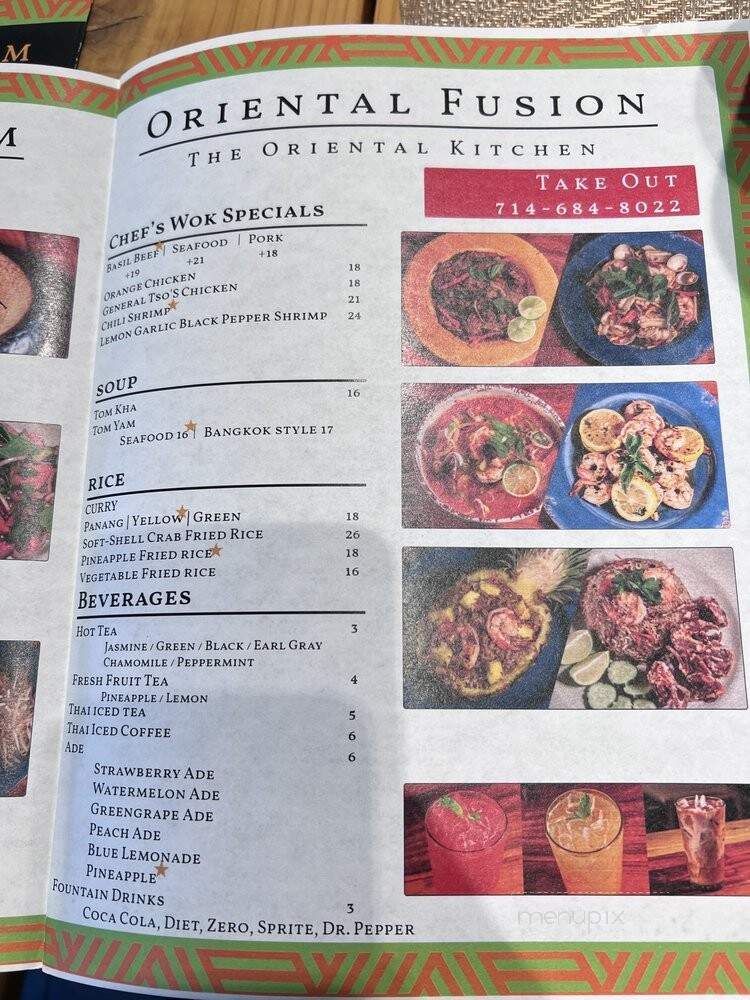 Orange Blosson the Oriental Kitchen - Buena Park, CA menu_pic