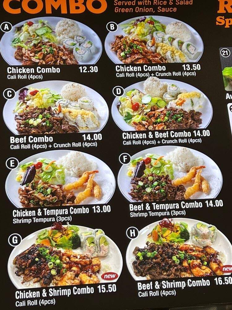 Orange Grill - Cypress, CA menu_pic