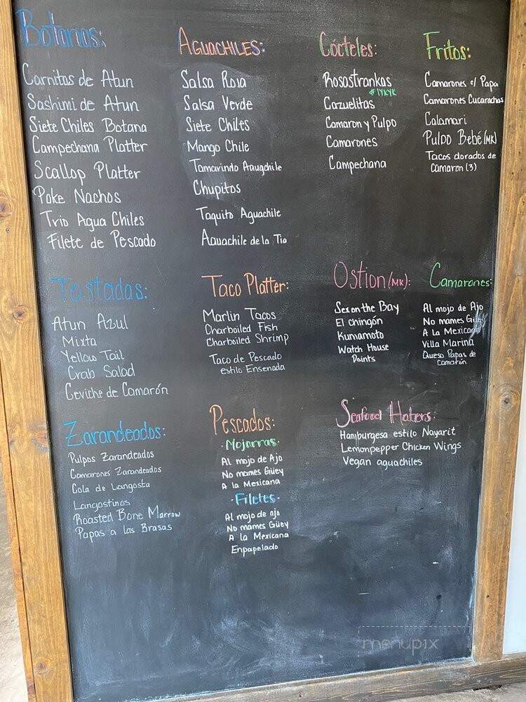 Ostioneria Villa Marina - Perris, CA menu_pic