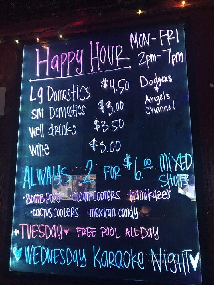 Our Place - Glendora, CA menu_pic