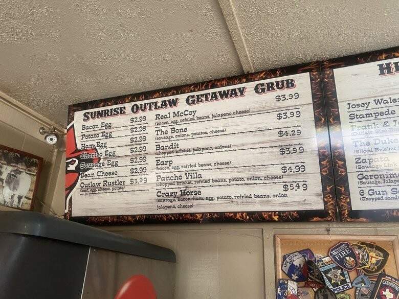 Outlaws BBQ Restaurant - Thunder Bay, ON menu_pic