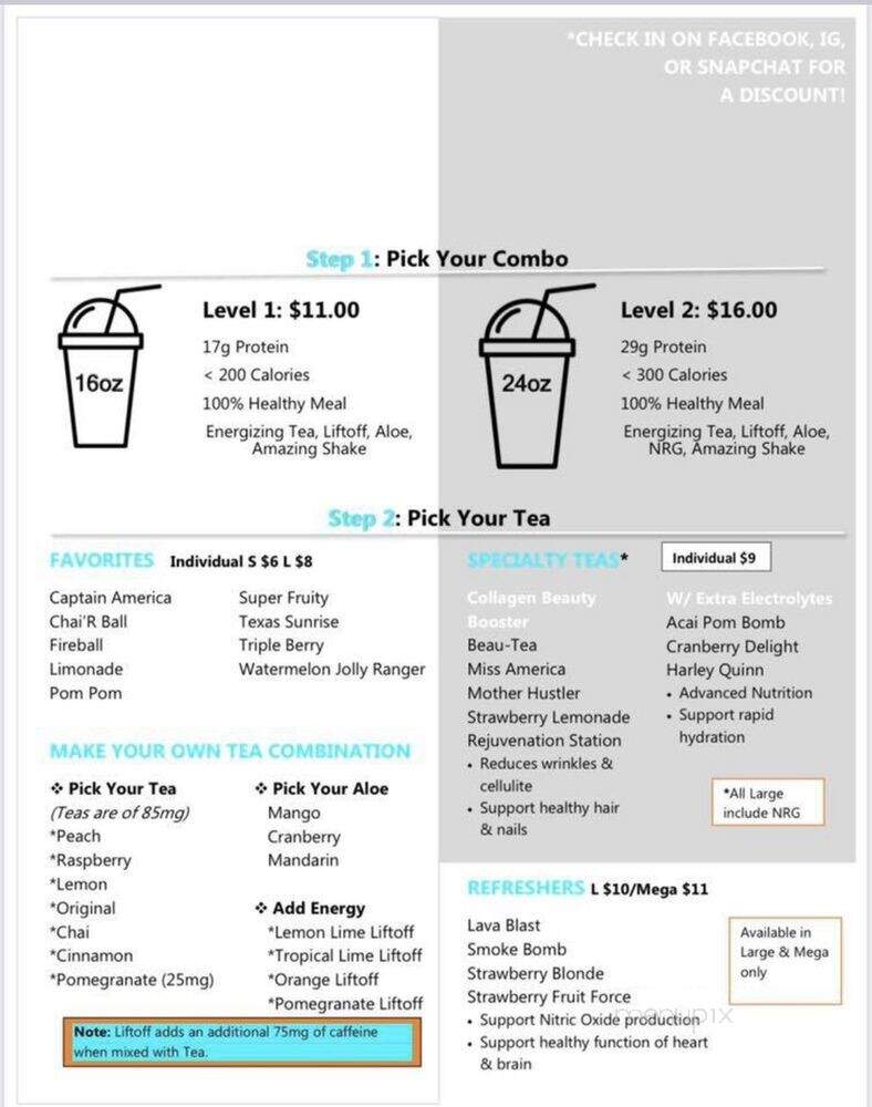 Owlsome Nutrition - Keene, TX menu_pic