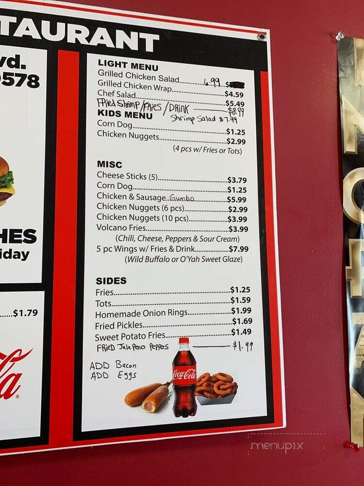 O'Yah's - Rayne, LA menu_pic