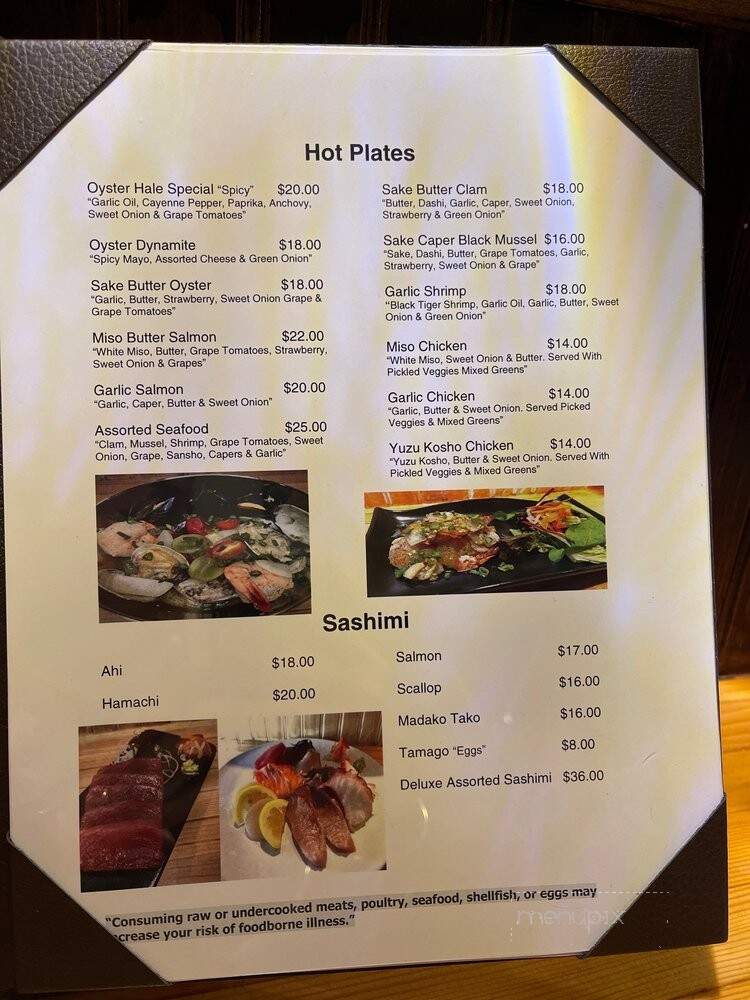 Oyster Hale by Crush - Urban Honolulu, HI menu_pic