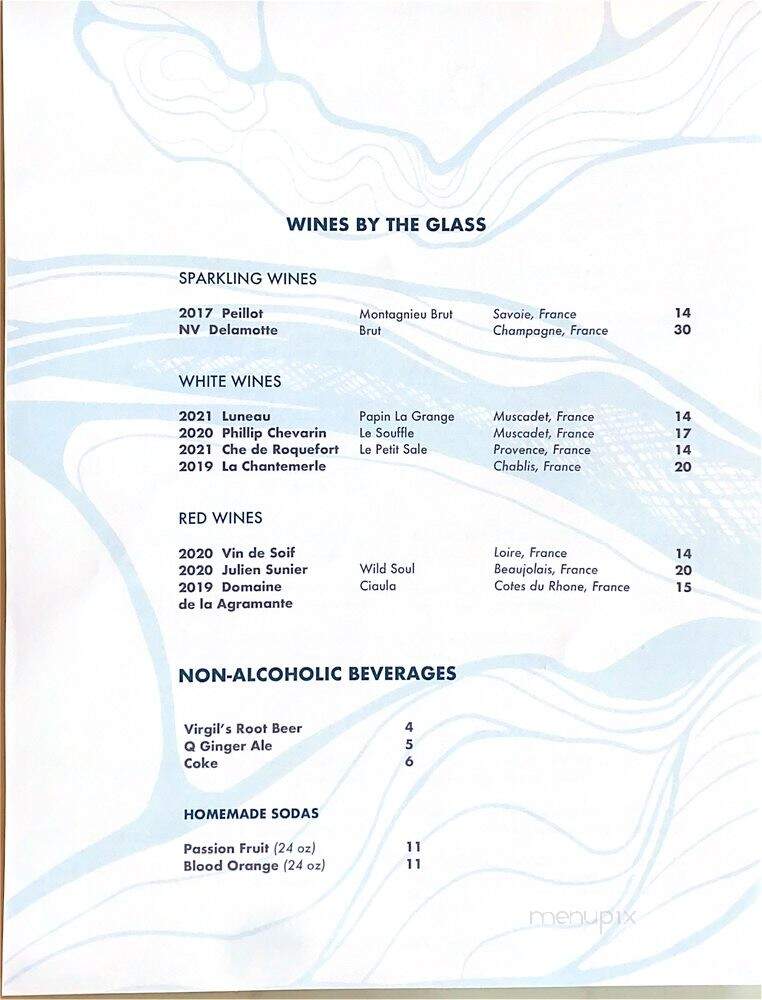 Oyster - Sebastopol, CA menu_pic