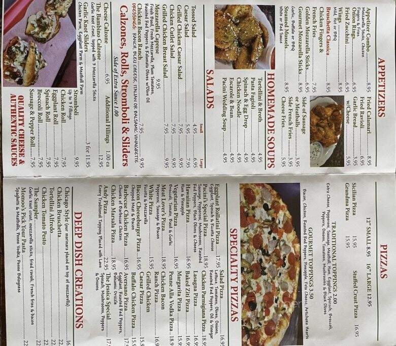 Pacini's Pizza - Wappingers Falls, NY menu_pic