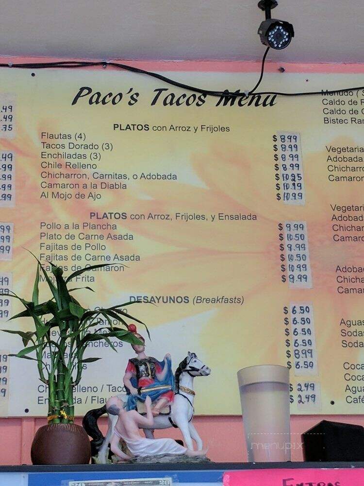 Pacos Tacos - Artesia, CA menu_pic