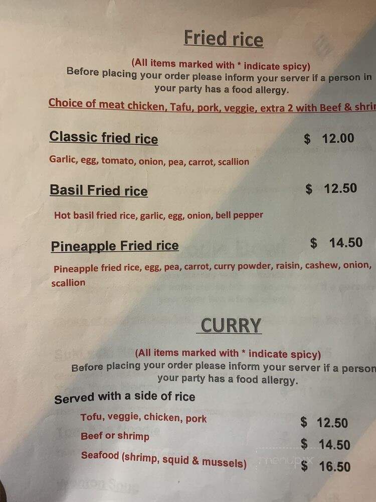 Pad Thai Cafe - DeLand, FL menu_pic