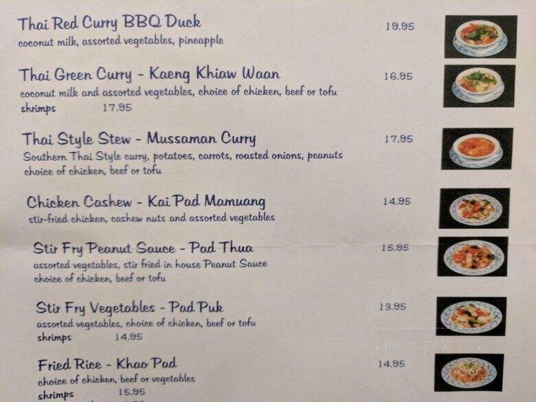 Pad Thai Restaurant - Banff, AB menu_pic