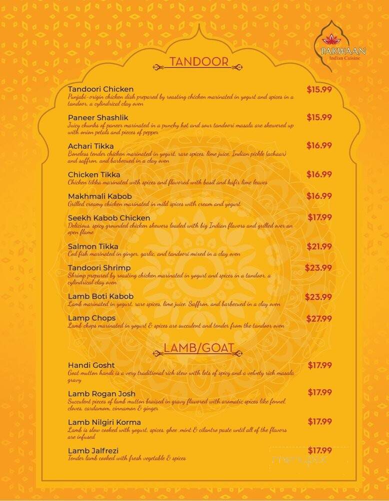Pakwaan Indian Cuisine - Gainesville, VA