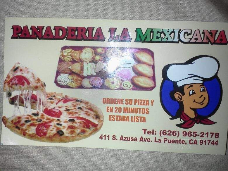 Pizzeria Y Panderia La Mexican - La Puente, CA menu_pic
