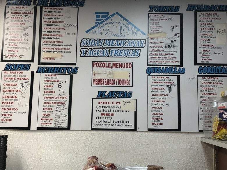 Panaderia Y Taqueria Casas - Orlando, FL menu_pic