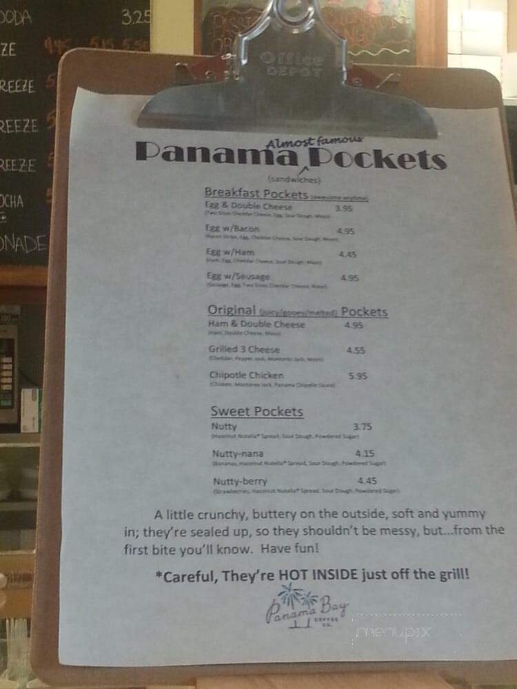 Panama Bay Coffee - Oakland, CA menu_pic