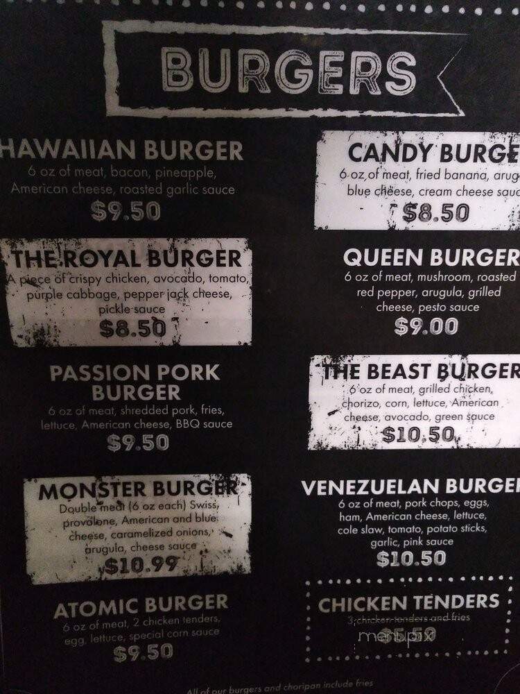 Pana's - Tulsa, OK menu_pic