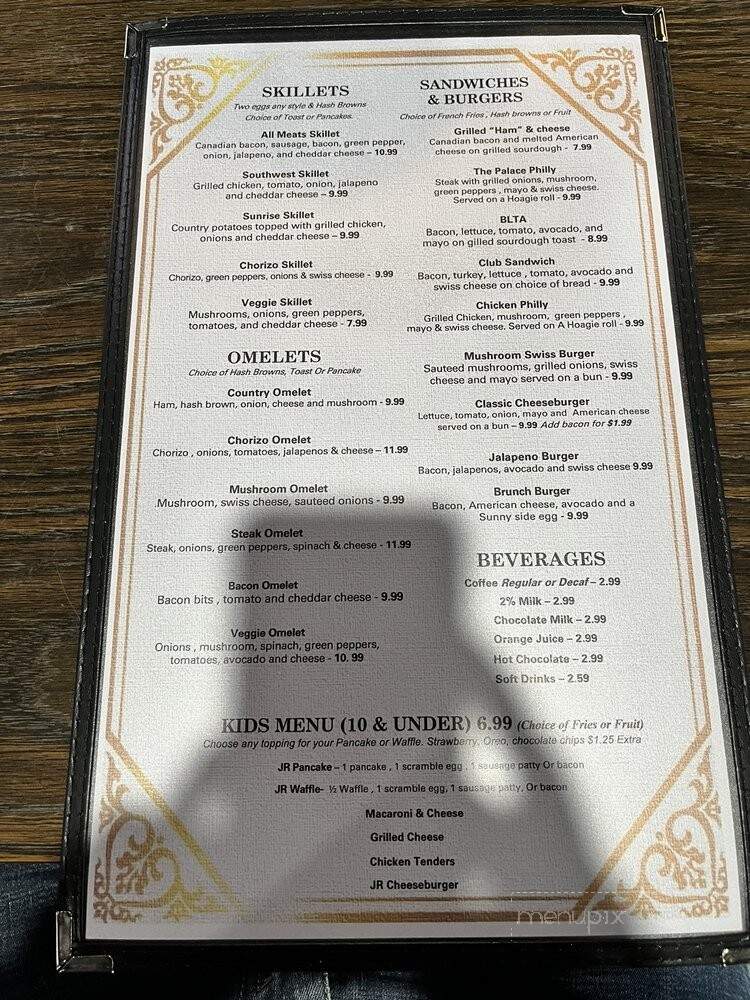Pancake Palace - Indianapolis, IN menu_pic