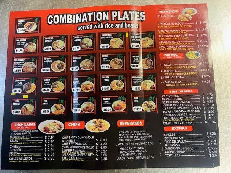 Panchos Mexican Food - Lake Tapawingo, MO menu_pic