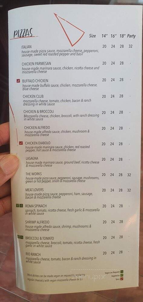 Papillon Pizzeria - Newmarket, ON menu_pic