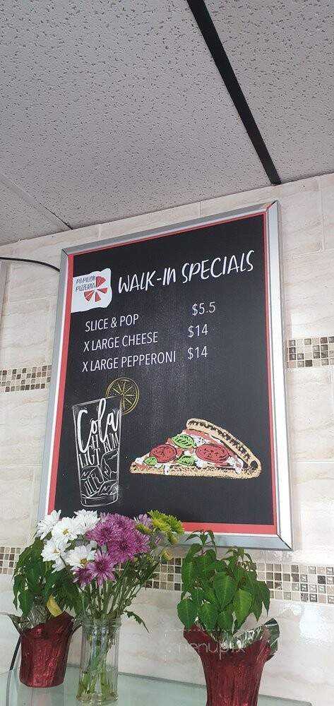 Papillon Pizzeria - Newmarket, ON menu_pic