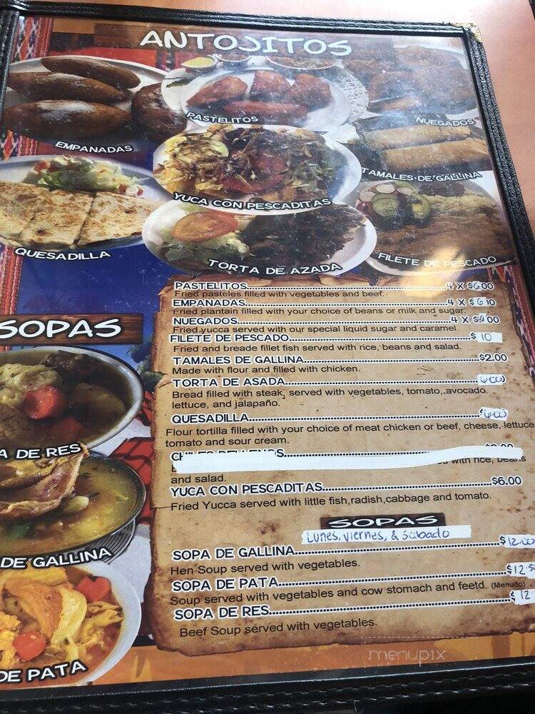 Papuseria Salvadorena - Murfreesboro, TN menu_pic