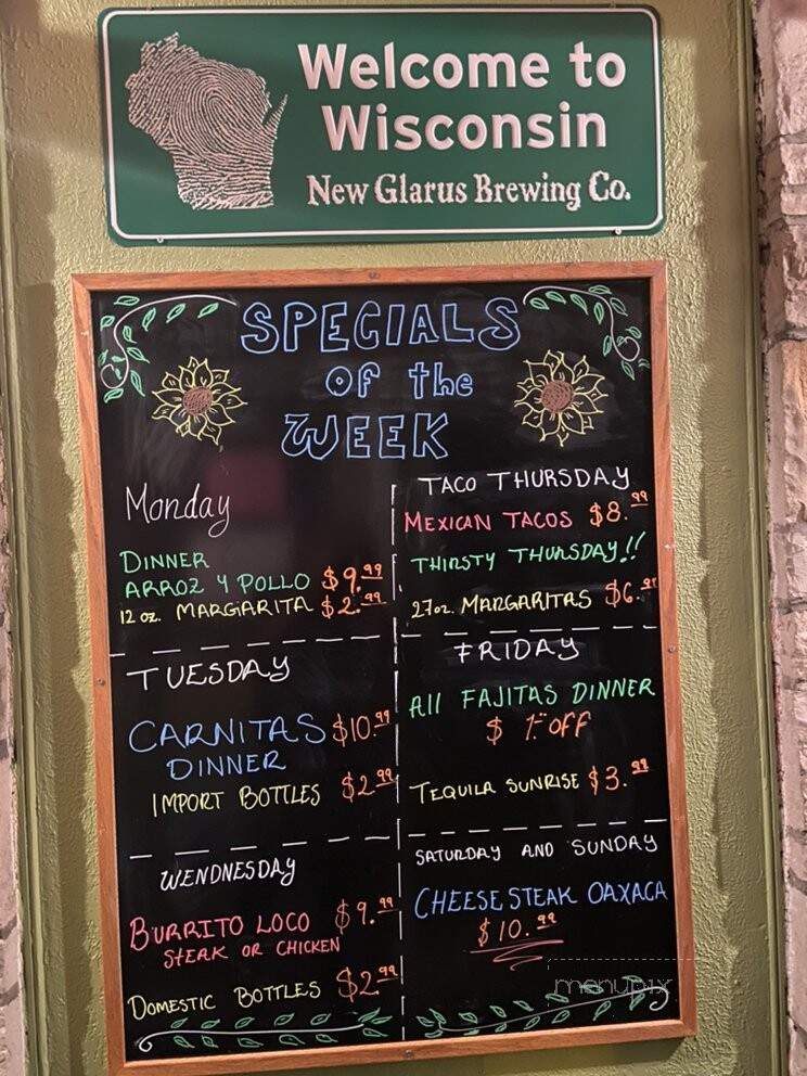 Paula's Mexican Kitchen - Sullivan, WI menu_pic