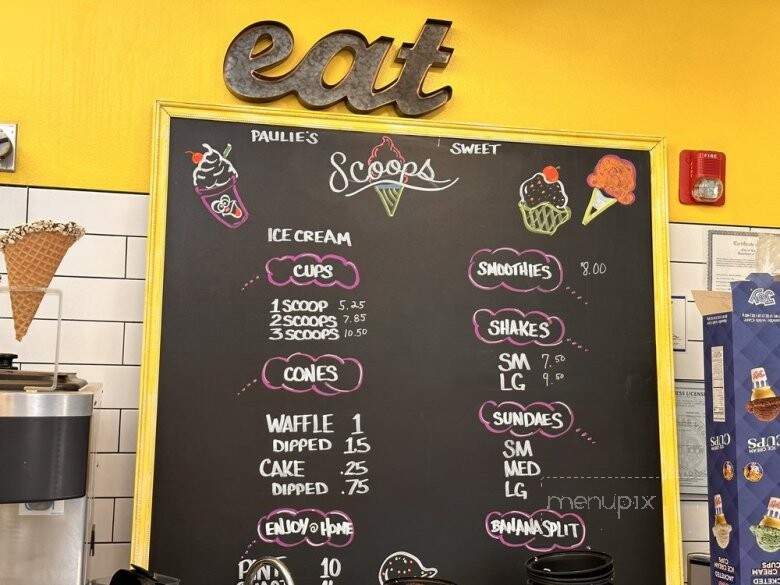 Paulie's Sweet Scoops - Las Vegas, NV menu_pic