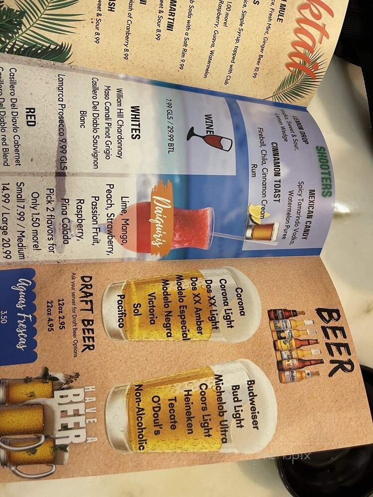Pedro's Tacos & Tequila Bar - Mary Esther, FL menu_pic